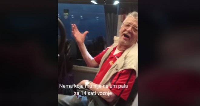'Živ bio al’ se ne ponovio': Razgaljeni putnik 14 sati pjevao u autobusu od Sarajeva do Beča