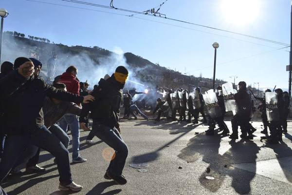 protesti u Sarajevu februar 2014/Foto: NAP