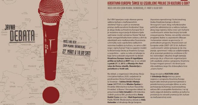Kreativna Europa: Šanse ili izgubljene prilike za kulturu u BiH?