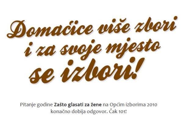 101 razlog zašto glasati za žene 101 razlog zašto glasati za žene