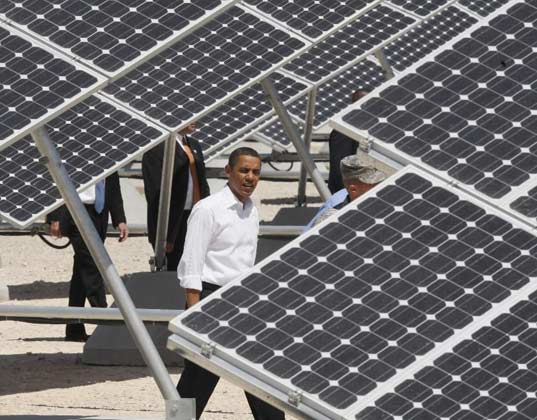 Obama i solarni paneli Obama i solarni paneli