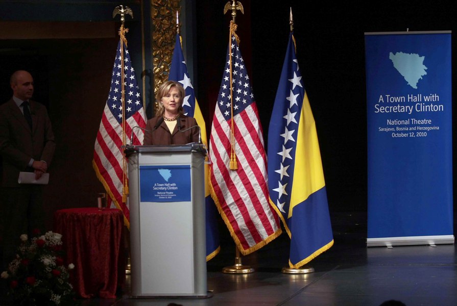 Hillary Clinton u Narodnom pozori&scaron;tu Sarajevo