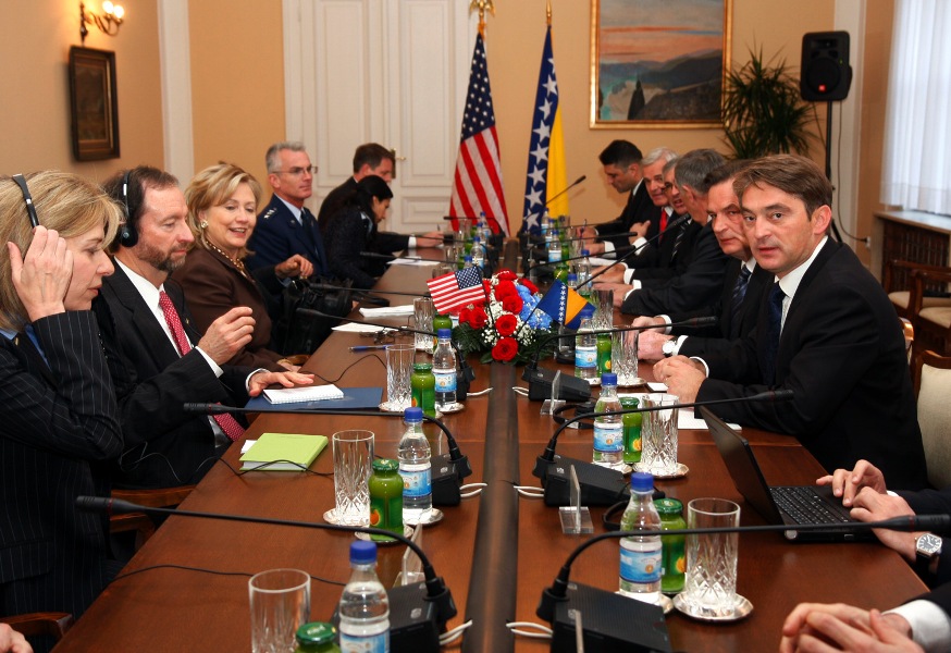 Hillary Clinton u Predsjedništvu BiH Hillary Clinton u Predsjedništvu BiH