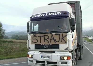 &Scaron;trajk autoprevoznika RS