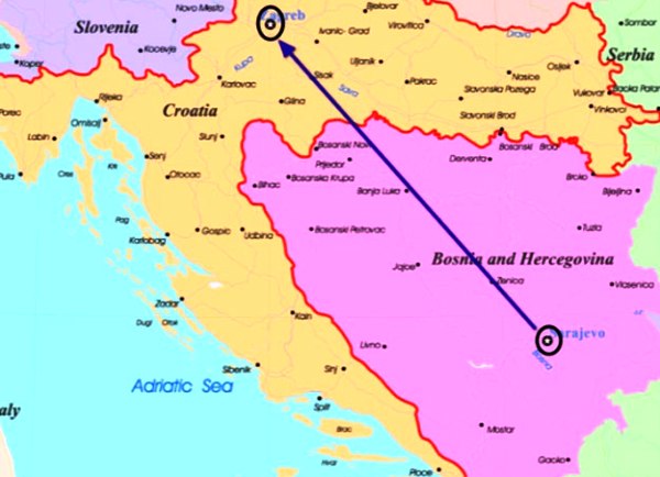 sarajevo zagreb sarajevo zagreb
