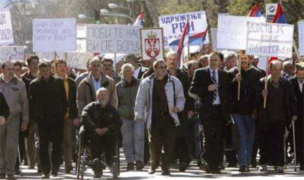 Borci RS protesti Borci RS protesti
