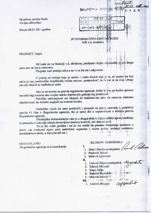 dopis Rudo dopis Rudo