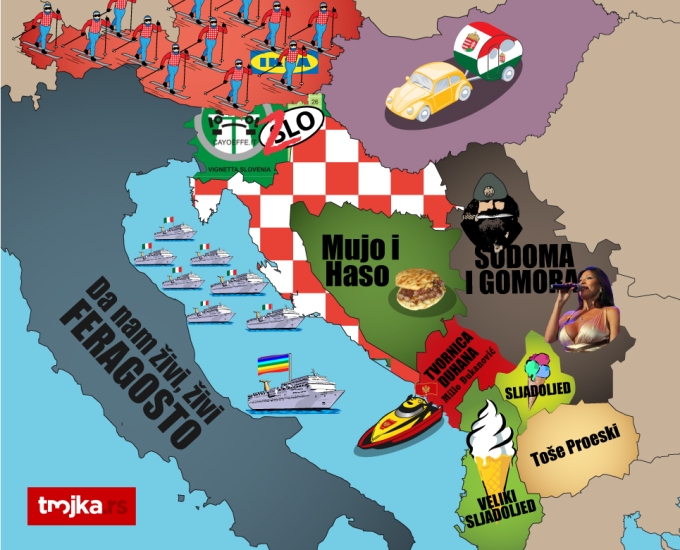 kako prosječan hrvat vidi balkan?