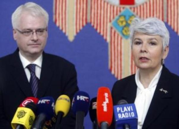 Ivo Josipović i Jadranka Kosor Ivo Josipović i Jadranka Kosor