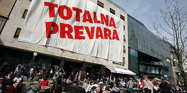 Protesti na Cvjetnom trgu Protesti na Cvjetnom trgu