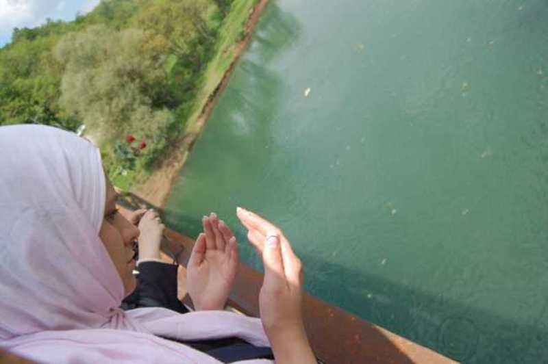 Preživjeli Bratunčani, simbolično su jučer sa Ljubovijskog mosta u Drinu, najveću masovnu grobnicu u Podrinju i BiH, bacili 603 crvene ruže za isto toliko šehida sa područja Bratunca iz 1992. godine Preživjeli Bratunčani, simbolično su jučer sa Ljubovijskog mosta u Drinu, najveću masovnu grobnicu u Podrinju i BiH, bacili 603 crvene ruže za isto toliko šehida sa područja Bratunca iz 1992. godine