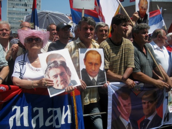 Miting podrške Mladiću u Banjaluci Miting podrške Mladiću u Banjaluci