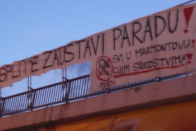 Splite zaustavi paradu transparent Splite zaustavi paradu transparent