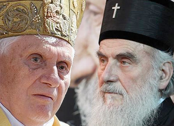 papa benedikt i patrijarh irinej