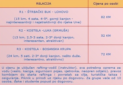 Cjenovnik usluga Cjenovnik usluga
