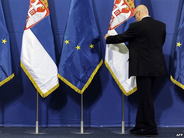 Srbija i Eu zastave Srbija i Eu zastave