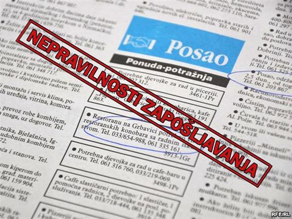 nepravilnost zapo&scaron;ljavanja