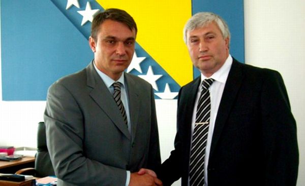 Sadik Ahmetović i Freddy Roosemont; foto: Msb.gov.ba Sadik Ahmetović i Freddy Roosemont; foto: Msb.gov.ba