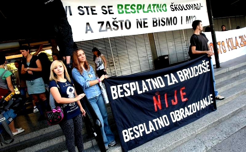 Blokada Filozofskog fakulteta u Zagrebu; Foto: Vecernji.hr Blokada Filozofskog fakulteta u Zagrebu; Foto: Vecernji.hr