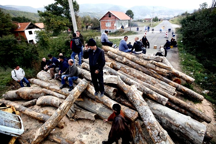 Barikada na Brnjaku; Foto: Routers