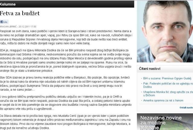 nezavisne novine_dragan jerinić nezavisne novine_dragan jerinić