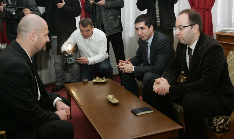 Salmir Kaplan i Damir Masic u Posjeti Zemaljskom Muzeju Salmir Kaplan i Damir Masic u Posjeti Zemaljskom Muzeju
