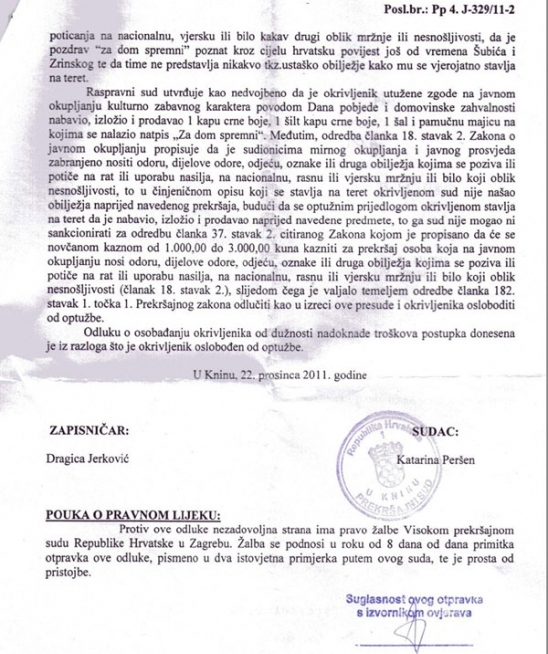 Presuda-Knin Presuda-Knin