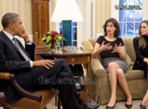 Zana Marjanović kod Baracka Obame Zana Marjanović kod Baracka Obame
