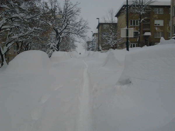 sarajevo zatrpano snijegom