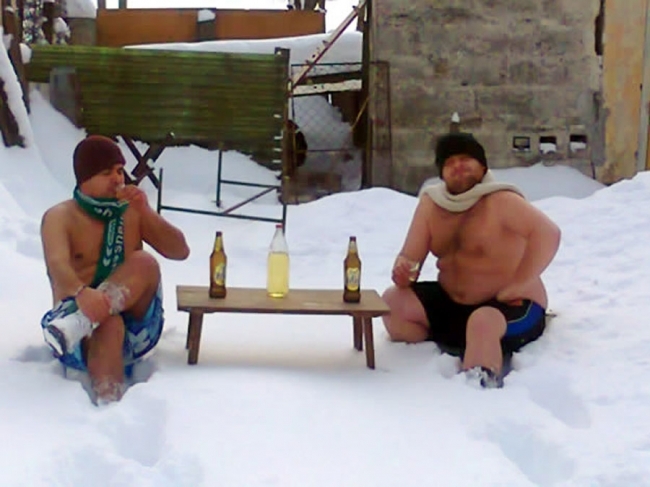 100% Bosanci uz 'Jelen pivo' u snijegu!