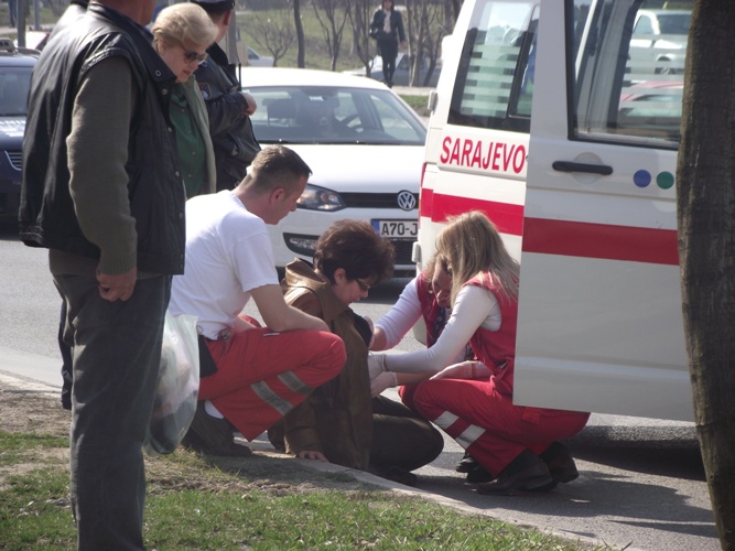 Vozilo udarilo pje&scaron;akinju u Nedžarićima/ Foto: DEPO PORTAL