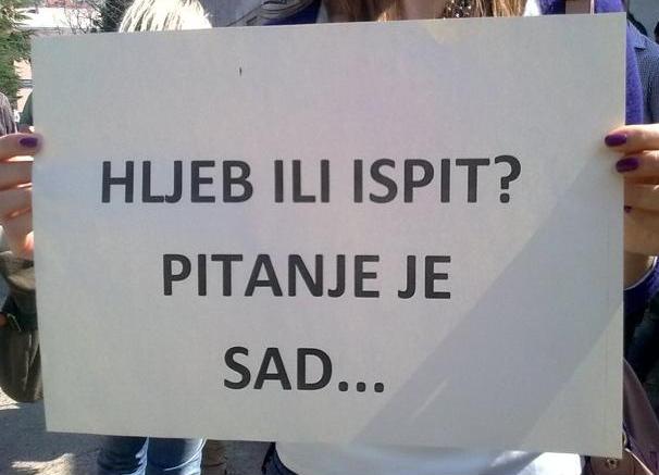 Protest studenata u Mostaru 