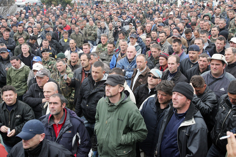 Protesti bivših pripadnika OSBiH u Sarajevu/ Foto: DEPO PORTAL Protesti bivših pripadnika OSBiH u Sarajevu/ Foto: DEPO PORTAL