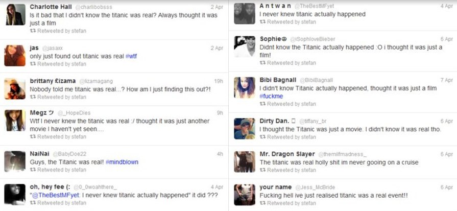 američki tinejdžeri o Titaniku