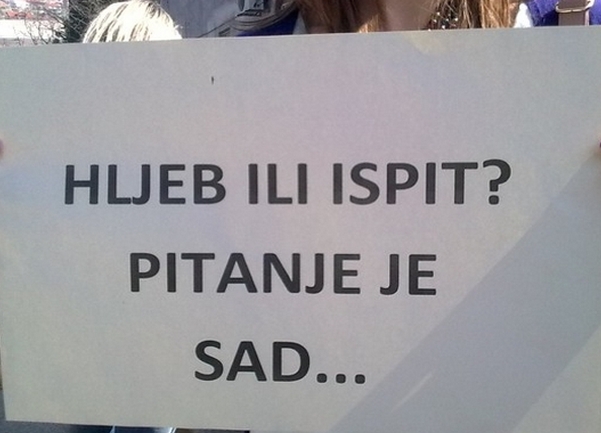 protest studenata Univerziteta Džemal Bijedić protest studenata Univerziteta Džemal Bijedić