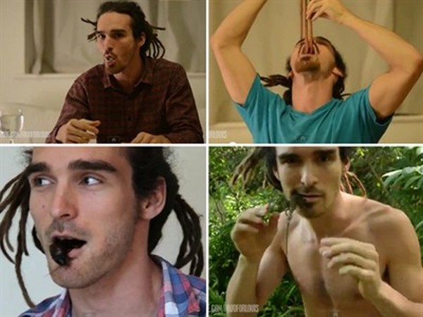 Čovjek koji jede žive životinje