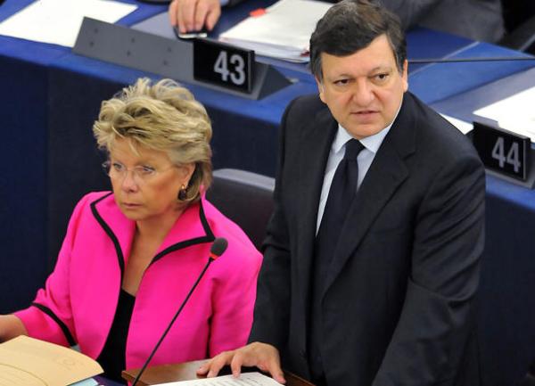 Viviane Reding i Jose Manuel Barroso