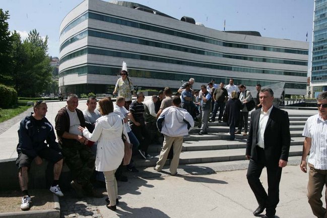 protesti boraca ispred institucija BiH/ Foto: DEPO PORTAL