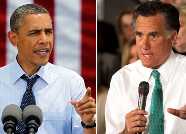 Mitt Romney i Barack Obama