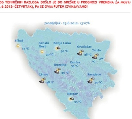 FHMZ greška FHMZ greška