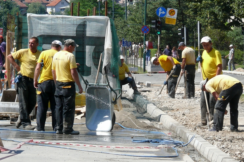 Radovi na mostu u ulici Hamdije Čemerlića