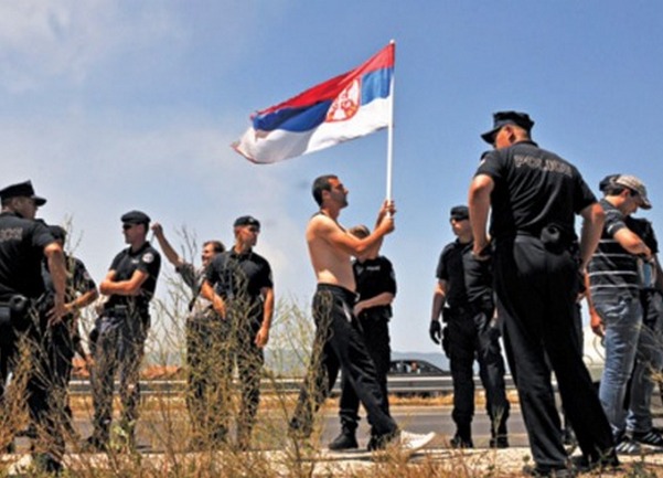 srpski navijač na Gazimestanu