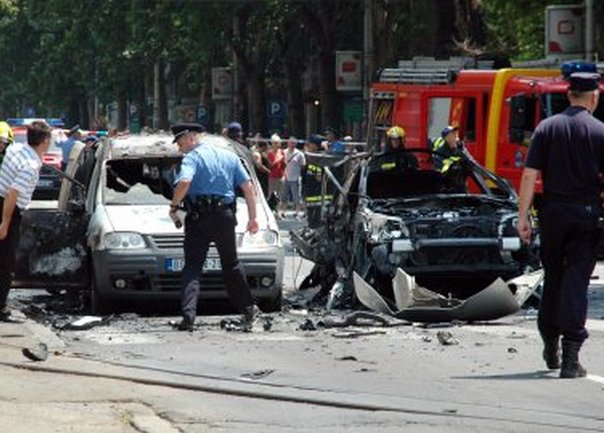 Eksplozija u centru Beograda, foto: Blic Eksplozija u centru Beograda, foto: Blic