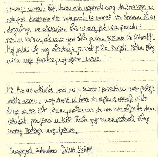dana skrba pismo 