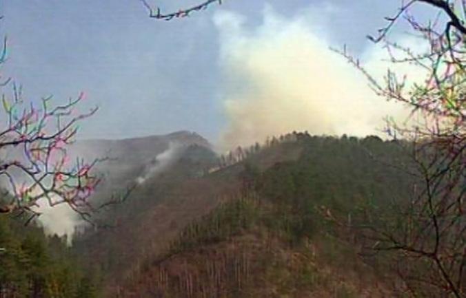 požar iznad srebrenice