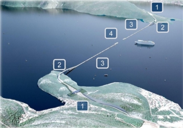 pontonski most prema Pelješcu pontonski most prema Pelješcu