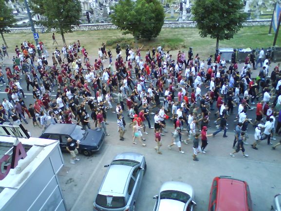 navijači pred utakmicu Sarajevo-Levski navijači pred utakmicu Sarajevo-Levski