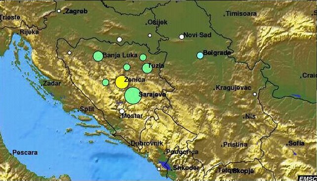 Zemljotresi u BiH