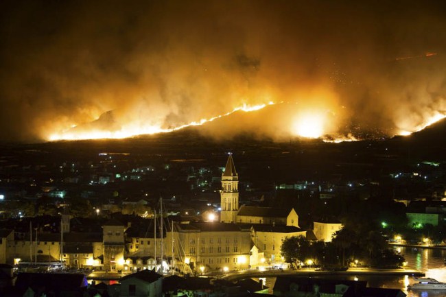 pozar kod trogira2 pozar kod trogira2