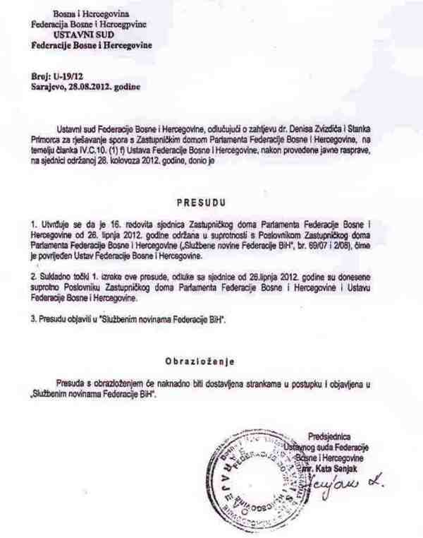 Sve Odluke sa sjednice 26. juna su ni&scaron;tavne 